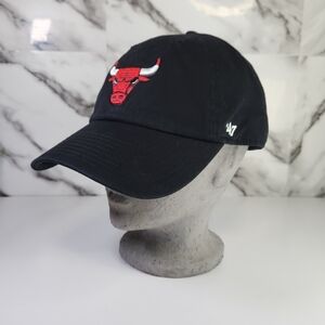 Chicago Bulls NBA, 47 Black Cap Adjustable, Unisex